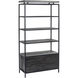 Norwood Grey / Black Bookcase